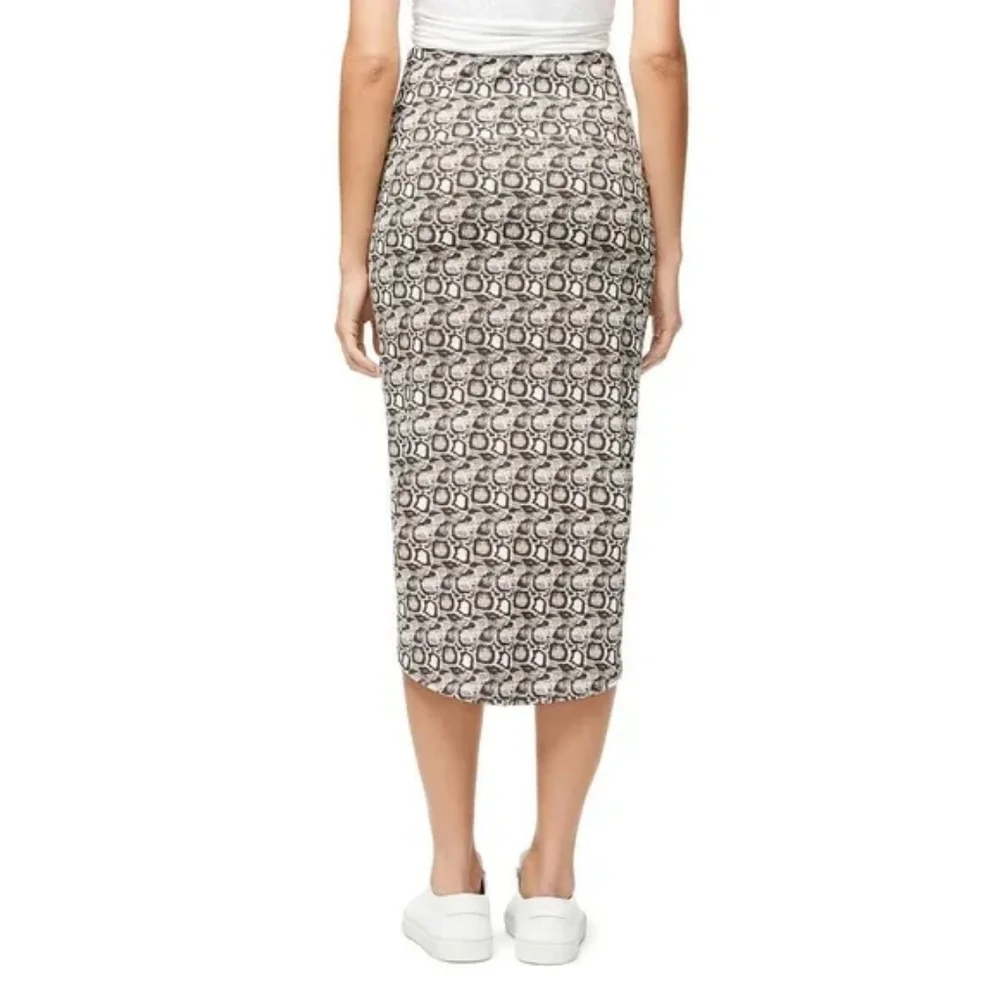 NWT, Good American Snake Print Rouched Skirt